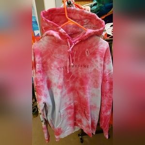 Civil Regime White Roses In Hallucination Wash Hoodie